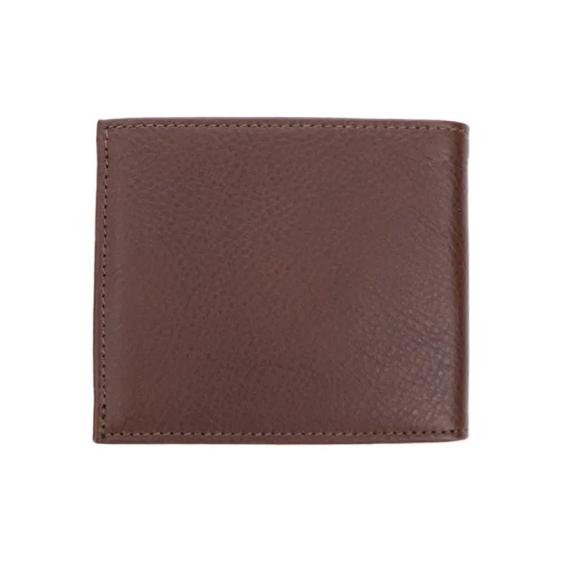 Il Bisonte Leather Card Holder, Wallet Men's Coffee-1