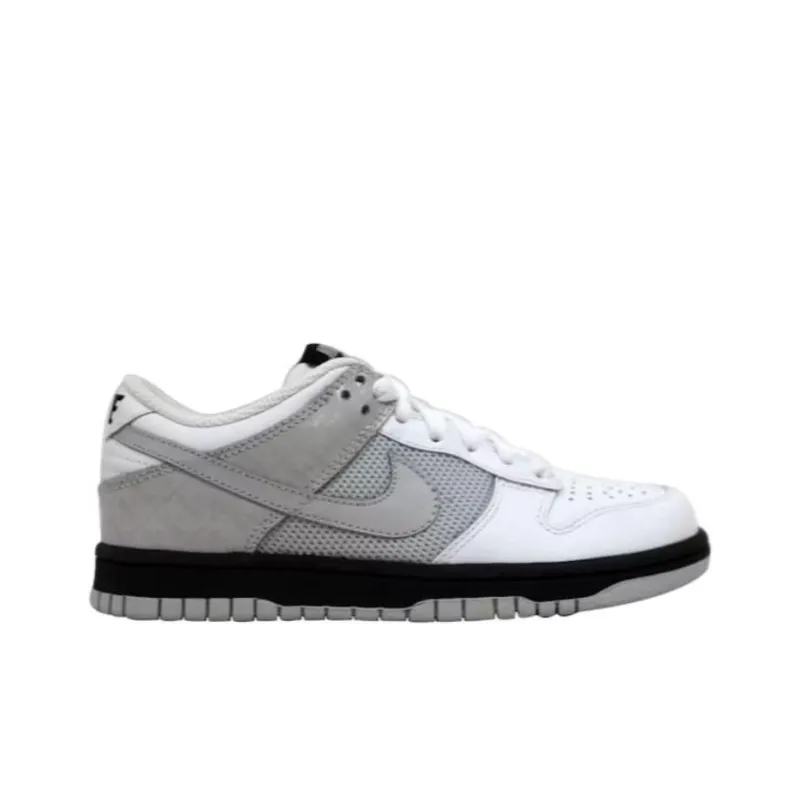 Nike Dunk Low White/Neutral Grey Black Women's-1
