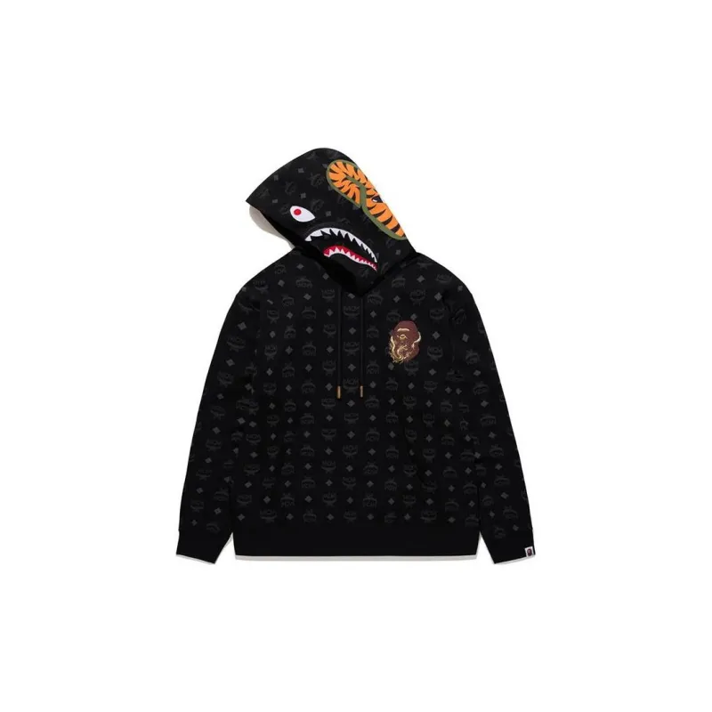 Bape X Mcm Shark Pullover Hoodie-5