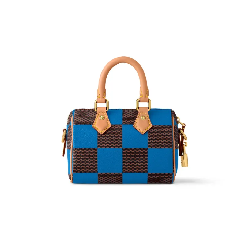 LOUIS VUITTON Nano Speedy Bandoulière Damier Pop Blue-2