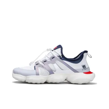 HUMTTO Cushioning Wear-Resistant Low-Top Running Shoes Men's White Blue