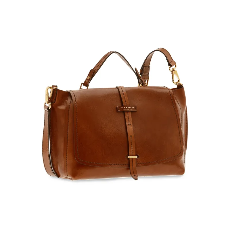 THE BRIDGE Leather Shoulder Bag Crossbody Bag Women's Brown-0