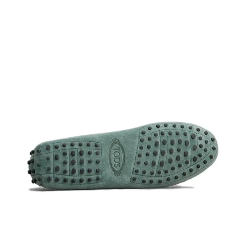 TOD'S Logo plaque Suede Loafers-4