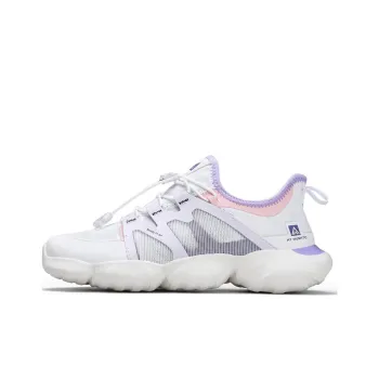 HUMTTO Shock Absorbers With Slip Resistant Features Low Top Running Shoes Women's White Purple