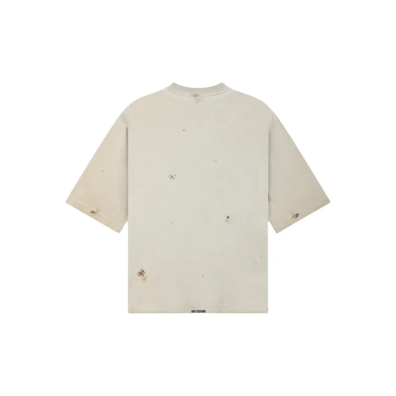 WE11DONE SS24 T Shirt Unisex Beige-1