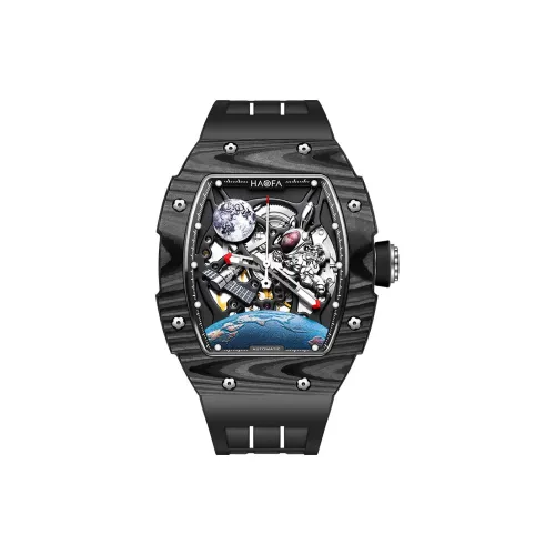 HaofaTourbillon 1986 Moon Rabbit Automatic Mechanical Movement Watch Men's Watches Cut Out Dial