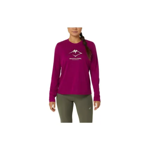 Asics FUJITRAIL T-Shirts Women's Blackberry