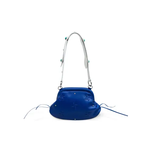 ADER ERROR Sheepskin Shoulder Bag Crossbody Bag Handbag Unisex Blue