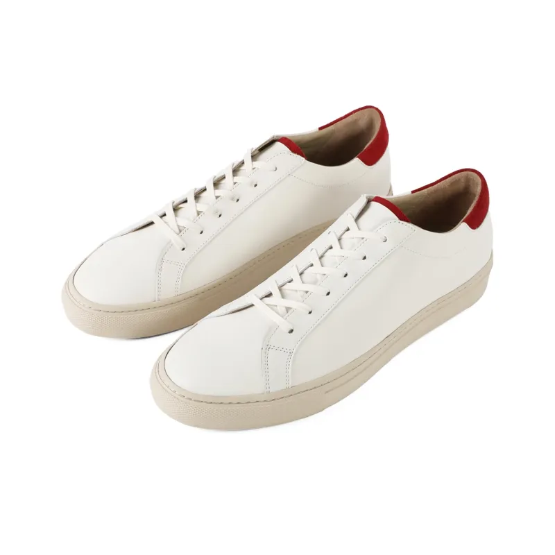 PANE Path Collection CHERRY On TOP Slip Resistant Low Top Skateboard Shoes Unisex Ecru-2