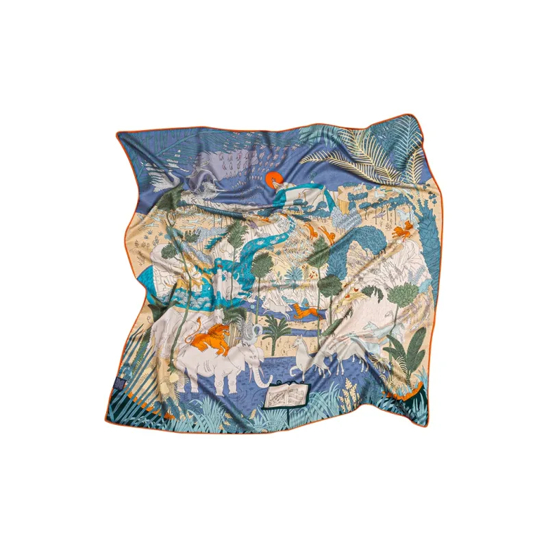 SILKUEEN Wool, Mulberry Silk Scarves Unisex-6