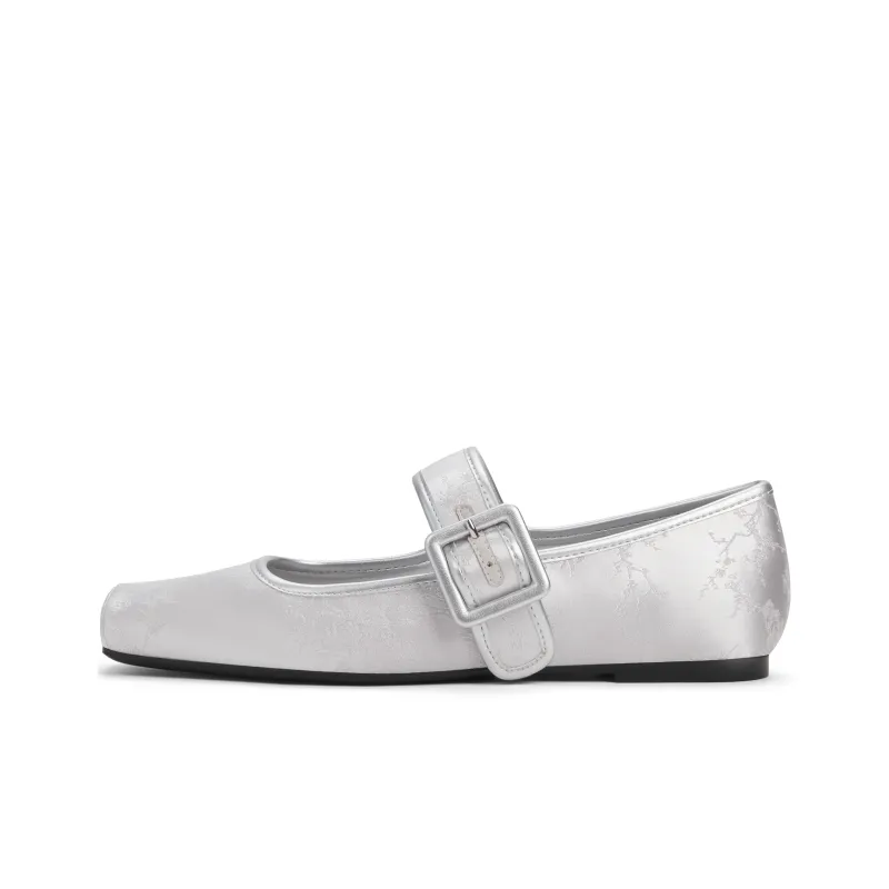 CHARLES&KEITH Small Charles & Keith Chinese Style New Chinese Style Women's Casual Shoes Flat Women's Multicolor-8