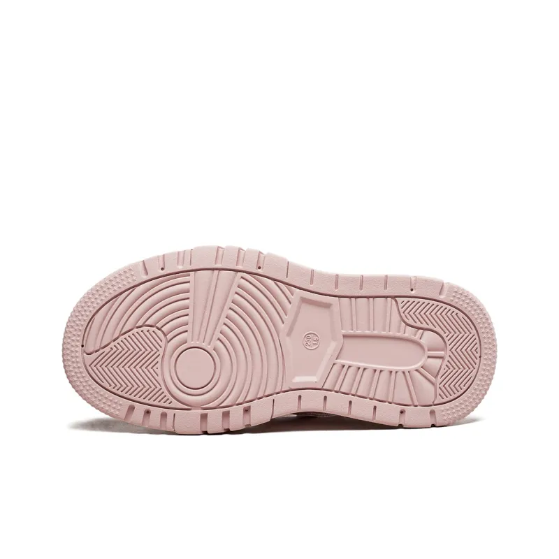 YEARCON Skateboard Shoes Women's Low Top Beige/Pink-8