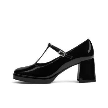CHARLES&KEITH Small CK Mary Jane High Heels Chunky Heel Women's