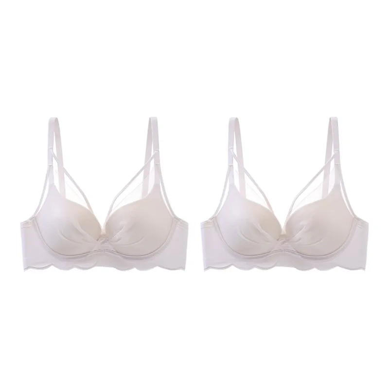Lanza Bra Women's Gift Box Set Champagne Skin-47