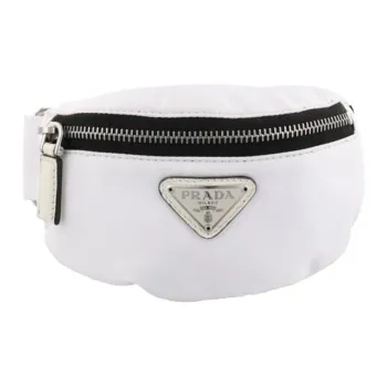 PRADA Nylon Coin Purses Wallets Men's White