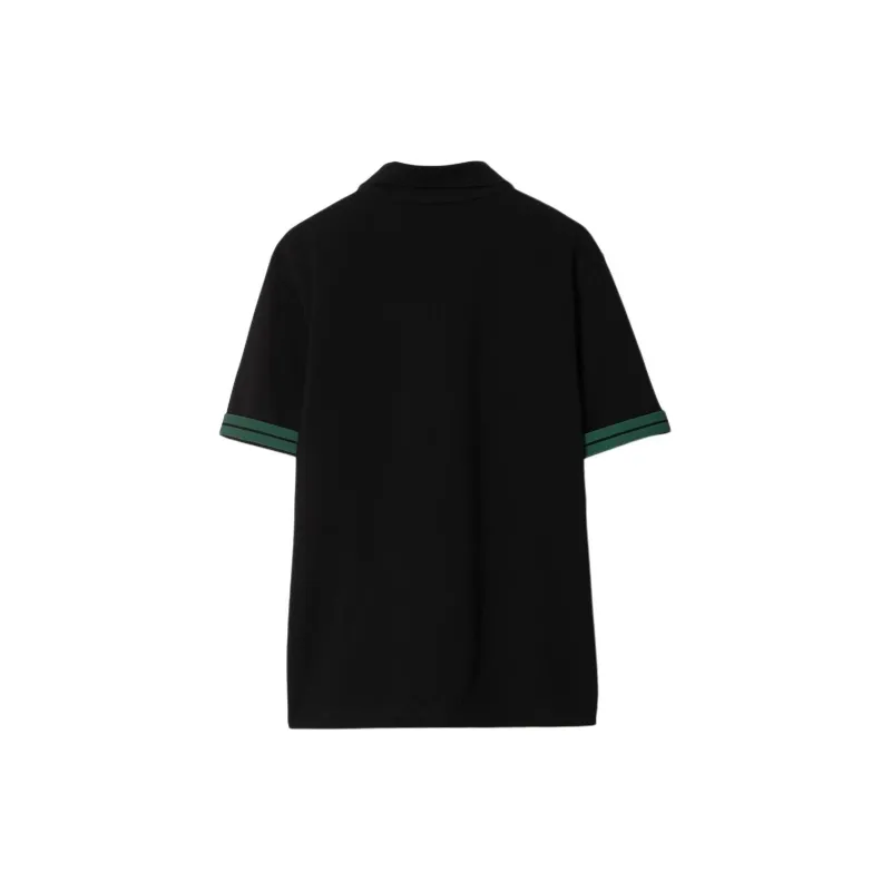 Burberry Striped Detail Short Sleeved Polo Shirt-6