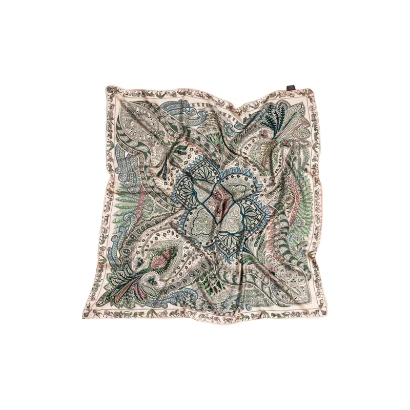 SILKUEEN Wool, Mulberry Silk Scarves Unisex-4