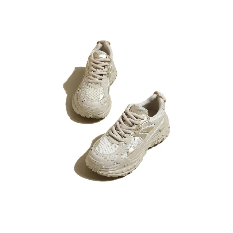 D:FUSE SCANDINAVIA Wear-Resistant Breathable Lightweight Height Increasing Low-Top Chunky Sneakers Women's-3
