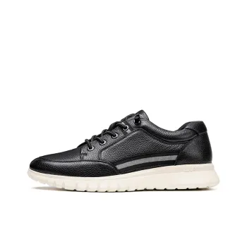 LAORENTOU Casual Shoes Men Low Top Black/Brown