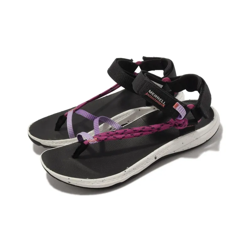 MERRELL BRAVADA CORD WRAP Beach Sandals Women's Black Purple-2