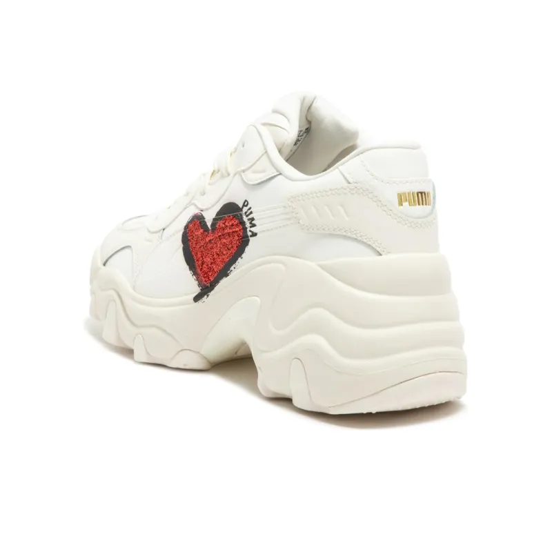 Puma Pulsar Wedge "CN Heart" Frosted Ivory Women's-4