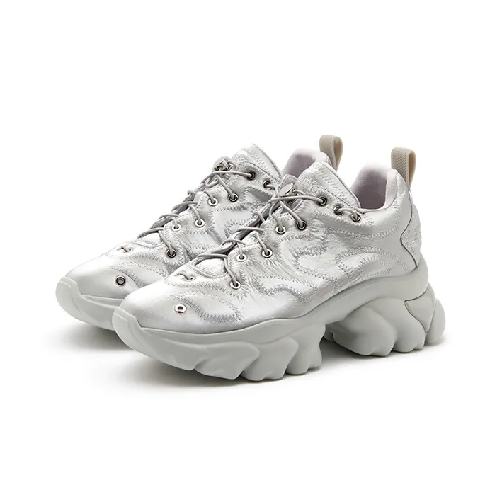 Talitaqoom Anti-Slip And Wear-Resistant Lightweight Height Increasing Low-Top Chunky Sneakers Women's-2