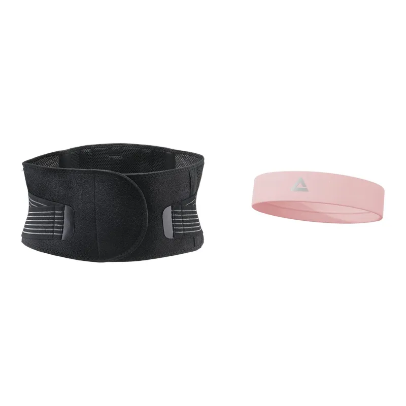 PEAK Back Support Braces Badminton Basketball Breathable Protective Compression Black Polyester Nylon Spandex Unisex-4