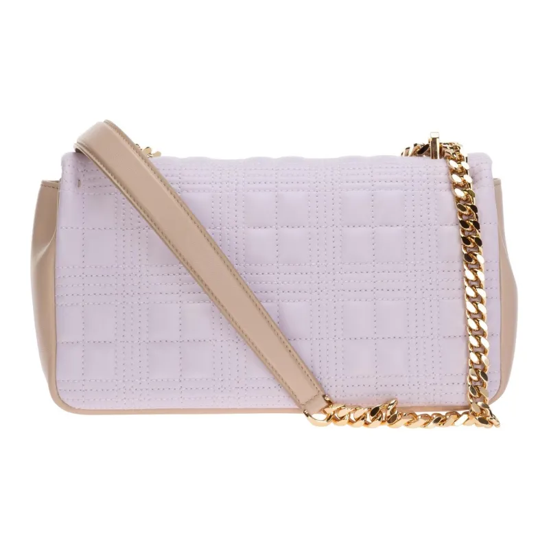 Burberry Lola Lola Bag Lambskin Shoulder Bag Crossbody Bag Small Size Women's Pink-4