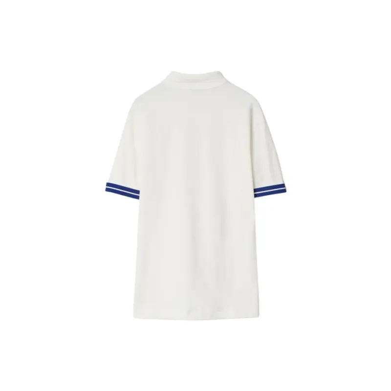 Burberry Striped Detail Short Sleeved Polo Shirt-1