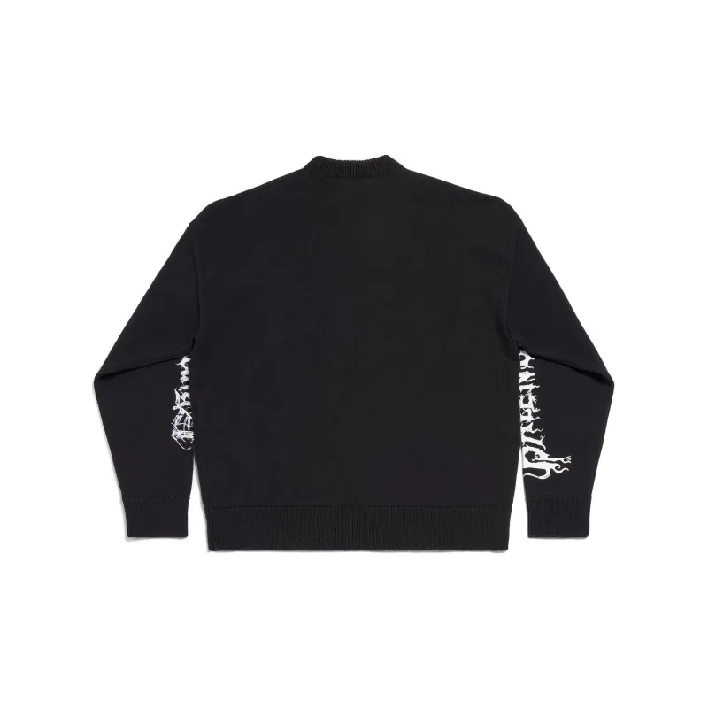 Balenciaga SS24 Knitwear Loose Fit Unisex Black-1