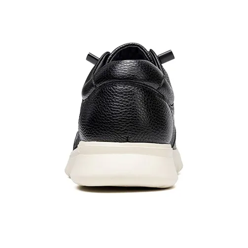 LAORENTOU Casual Shoes Men Low Top Black/Brown-4