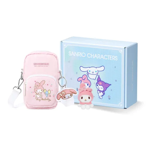 Sanrio X Zgo Melodi Cellphone Pouches My Melody Shoulder Bags Pink [Comes With My Melody Plush Toy]