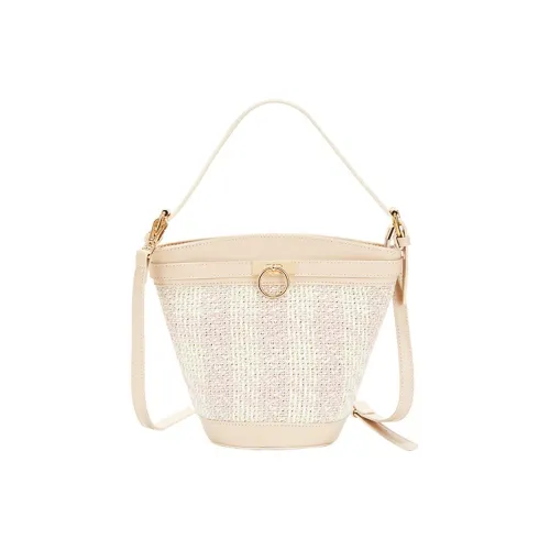 JANE KLAIN Synthetic Leather + Fabric Handbag Shoulder Bag Crossbody Bag Regular Women's Green/Apricot