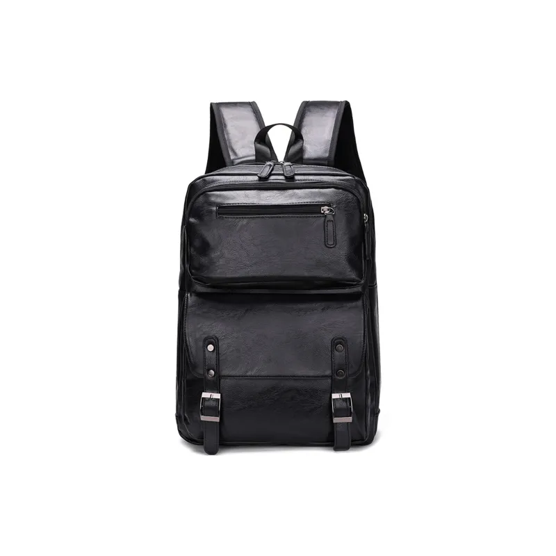 Slazenger PU Backpack Regular Men's Black/Dark Brown-0