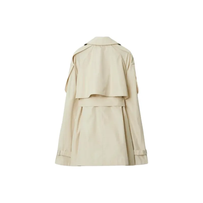Burberry Short Silk Trench Coat-1