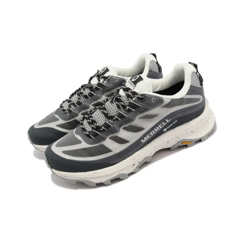 MERRELL Moab Speed Mid GTX Durable Breathable Low-Top Outdoor Shoes Women's Beige Black-2