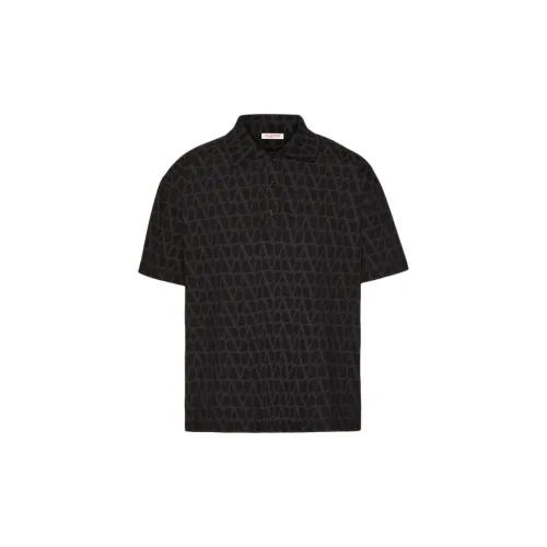 Valentino Polo Shirts Men Black