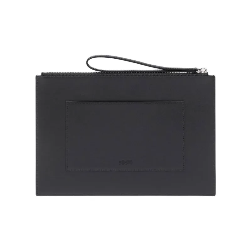 KENZO Logo Patch Zipped Clutch Bag-1