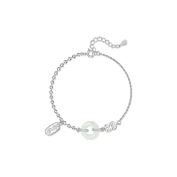 Suddenly Lucky Chalcedony Jade Bracelets Women's