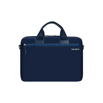 SAMSONITE Polyester Laptop Bag Shoulder Bag Handbag Medium Size Unisex Navy Blue