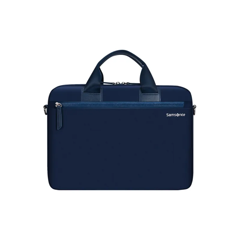 SAMSONITE Polyester Laptop Bag Shoulder Bag Handbag Medium Size Unisex Navy Blue-0