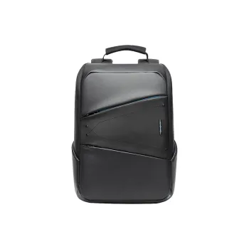 SAMSONITE PU Textile Backpack Large Size Unisex Black