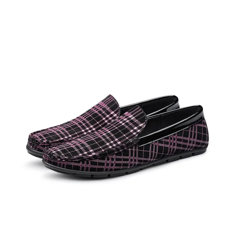 Mansion bull Gommino Loafers Unisex Black/Red-9
