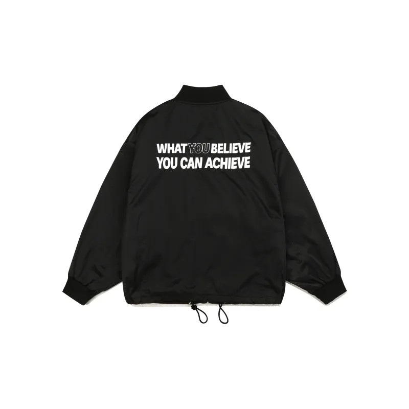 Guuka Baseball Jacket Unisex Black-1