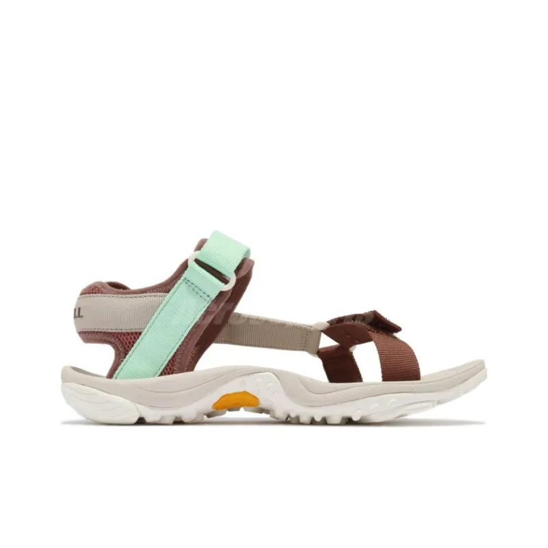 MERRELL Kahuna Web Burlwood Beach Sandals Women's Brown Green-1