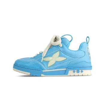 LOUIS VUITTON Skate Low Top Skateboard Shoes Men's Blue