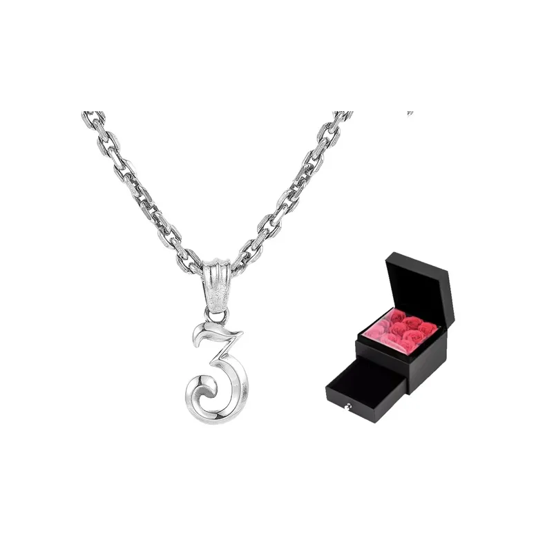 Ruibeila 925 Sterling Silver Necklaces Unisex-5