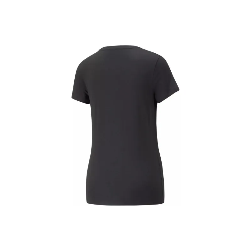 PUMA ESS+ LOGO POWER TEE W T-Shirt Women's Black-1
