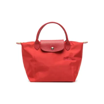 LONGCHAMP Recycled Material Handbag Small Size Women's Tomato Color