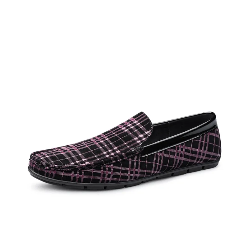 Mansion bull Gommino Loafers Unisex Black/Red-8